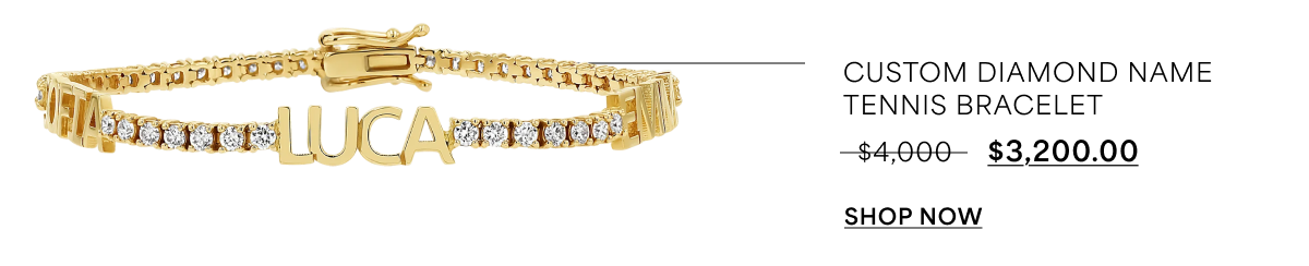 Custom Diamond Name Tennis Bracelet