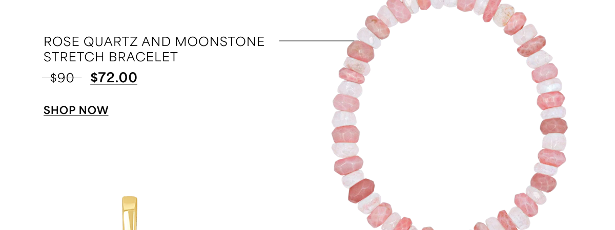 Rose Quartz and Moonstone Stretch Bracelet