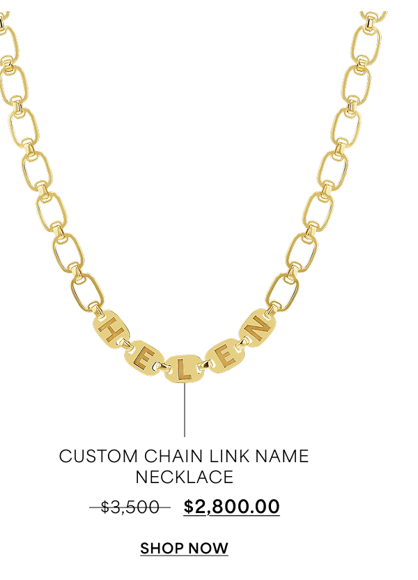 Custom Chain Link Name Necklace
