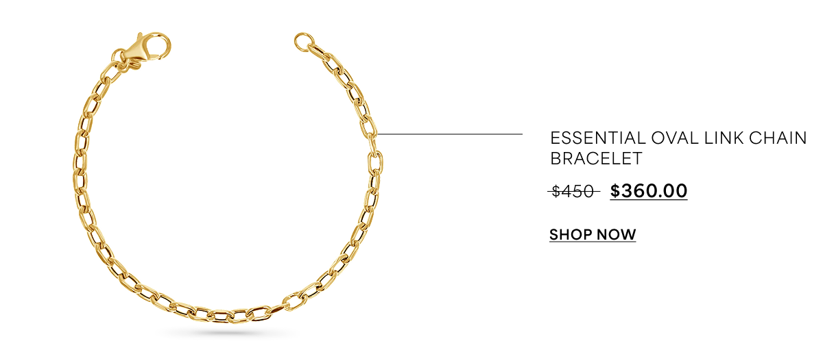 Essential Oval Link Chain Bracelet