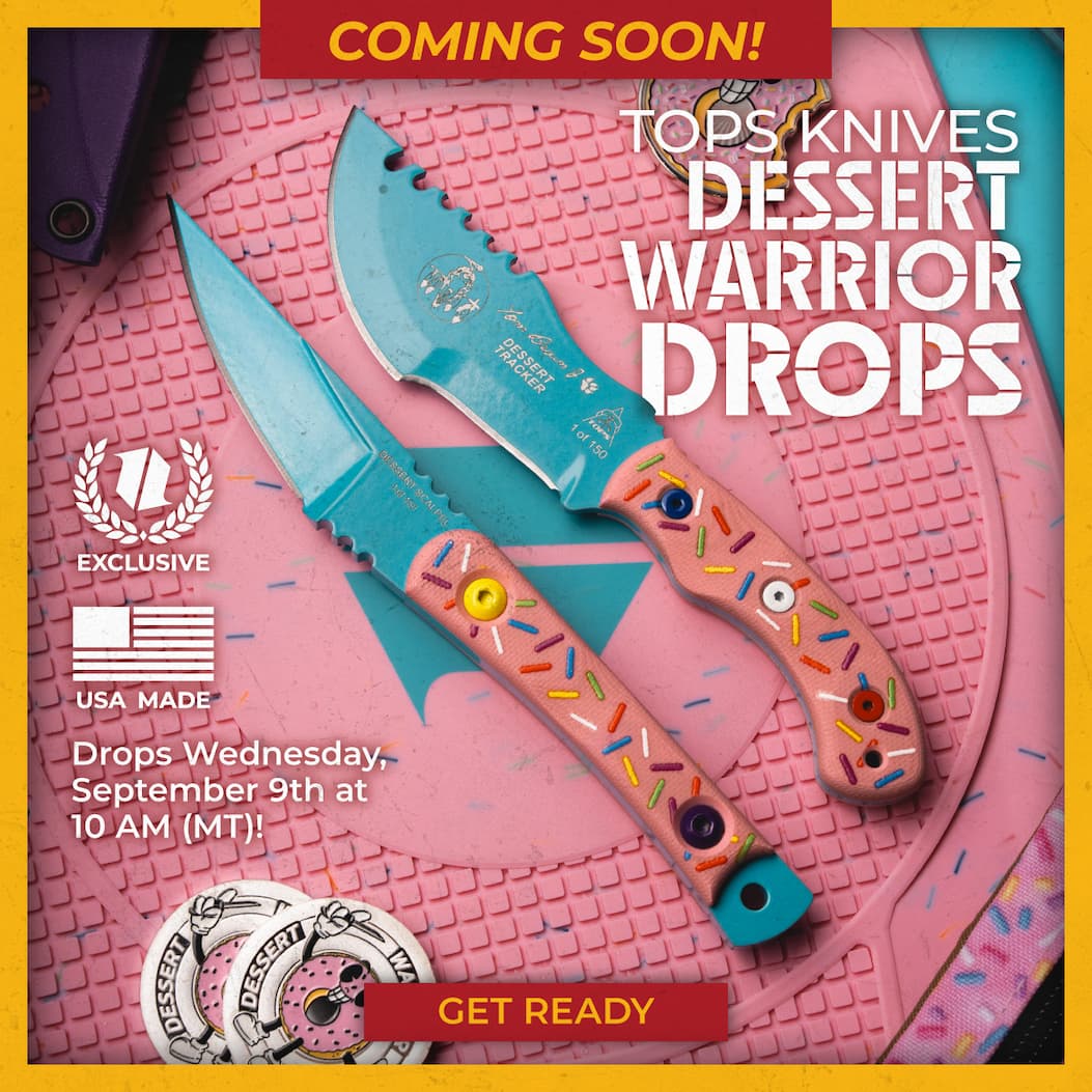 TOPS Knives Dessert Warrior Drops