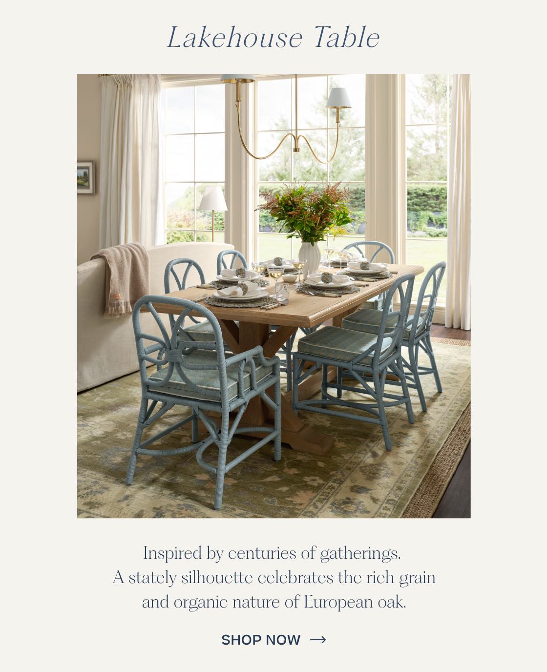 Lake House Expandable Dining Table