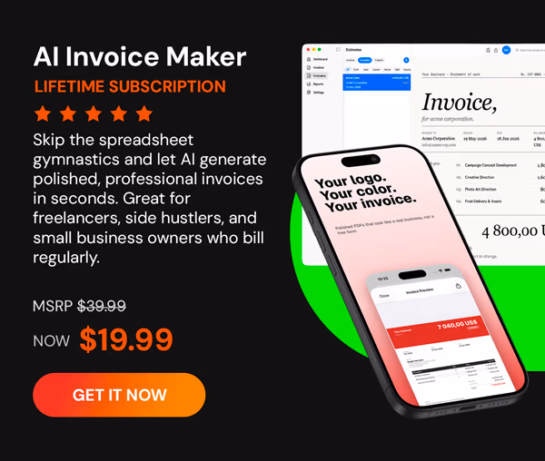 AI Invoice Maker Lifetime Subscription