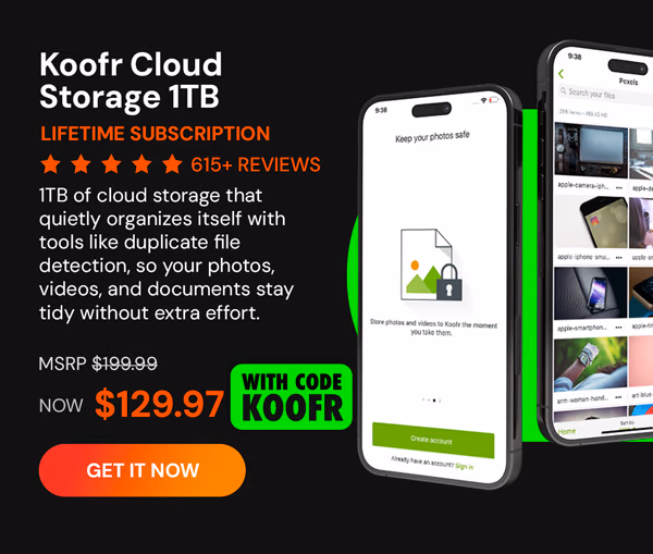 Koofr Cloud Storage: Lifetime Subscription (1TB)