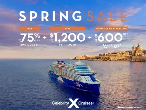Spring Sale: Save up to $1,200 per stateroom
