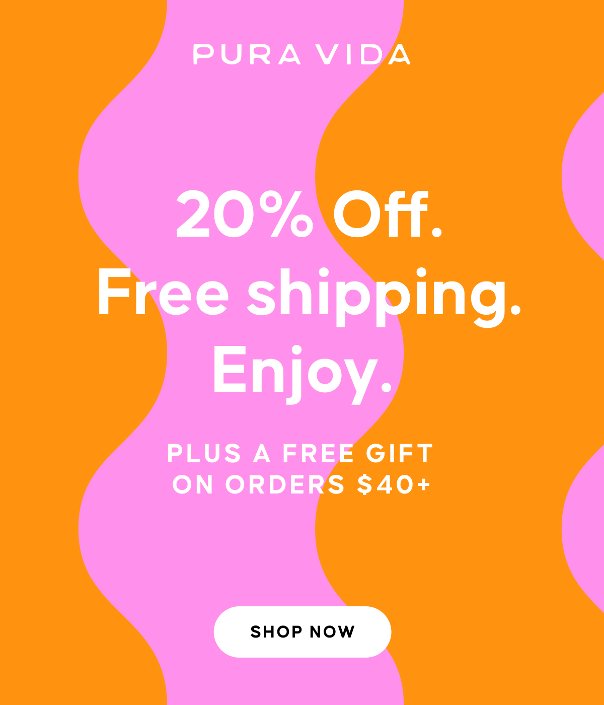  20% Off.  Free shipping. Enjoy. | SHOP NOW