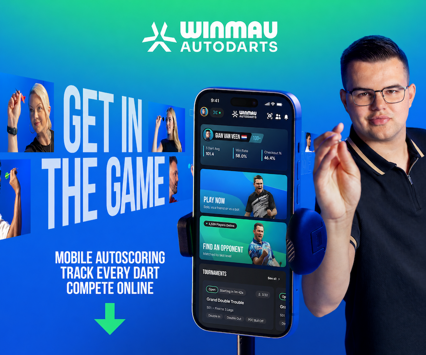 The new Autodarts app from Winmau.