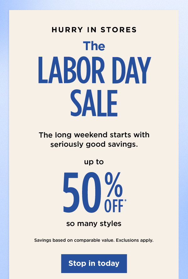 Labor Day Sale