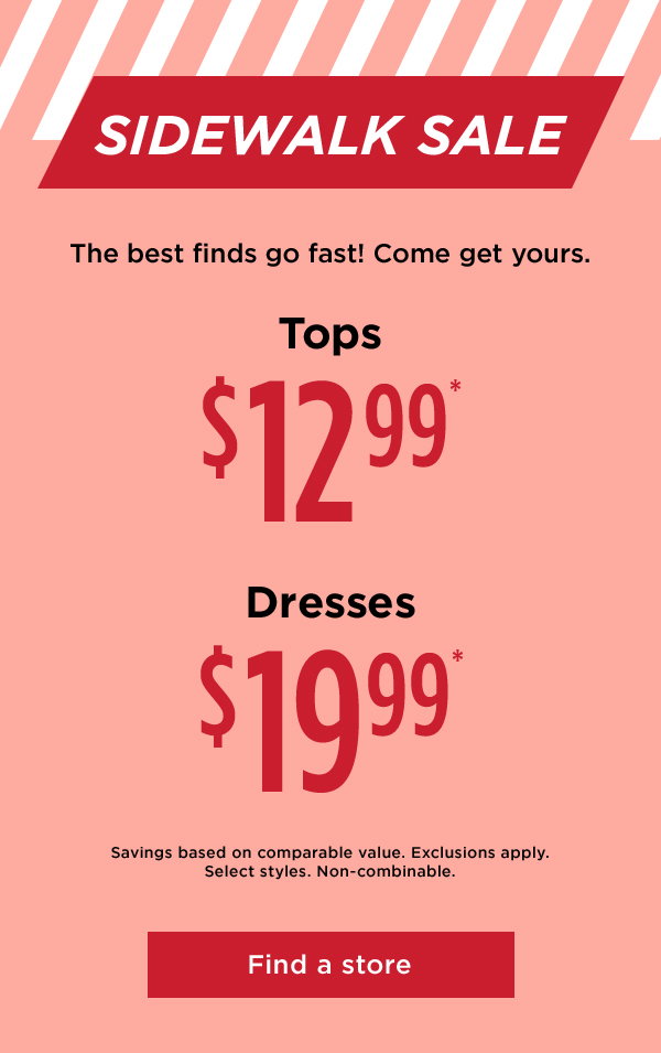 Sidewalk sale