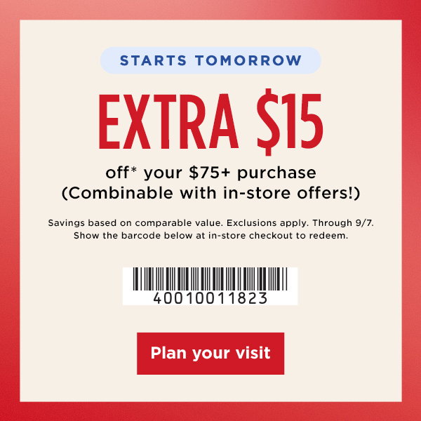 Extra $15