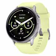 Garmin Venu 4 GPS Smartwatch - Silver/Citron - 45mm