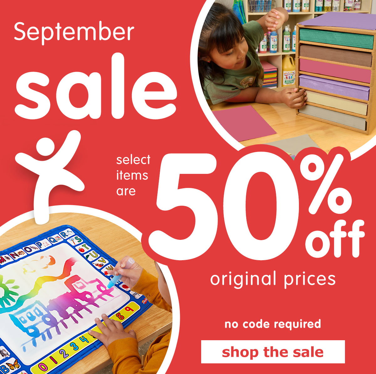 September Sale! Save up to 50% on select items. No code required.