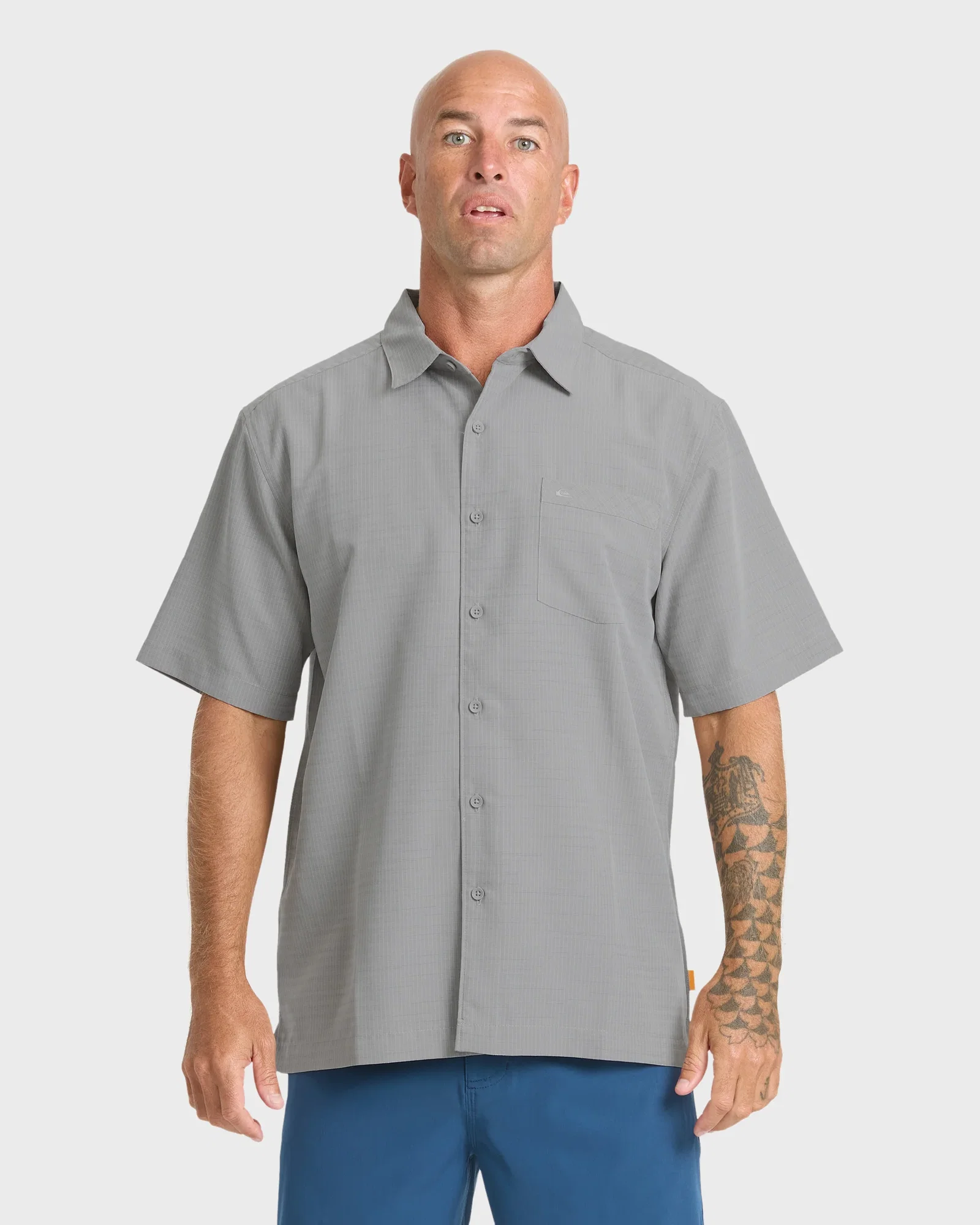 Image of Waterman Centinela Premium Anti-Wrinkle Shirt - Grey