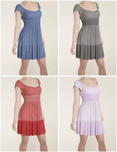 Textures Add-On for Country Style Mini Dress
