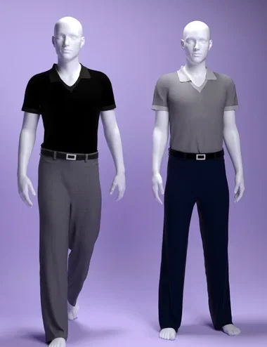dForce MS Everyday Polo Outfit for Genesis 9 and 8 Male