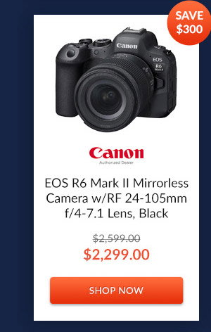 Canon EOS R6 Mark II Mirrorless Camera w/RF 24-105mm f/4-7.1 Lens