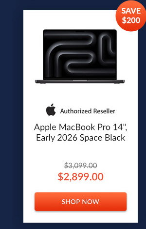 Apple MacBook Pro 14inches, Early 2026 Space Black