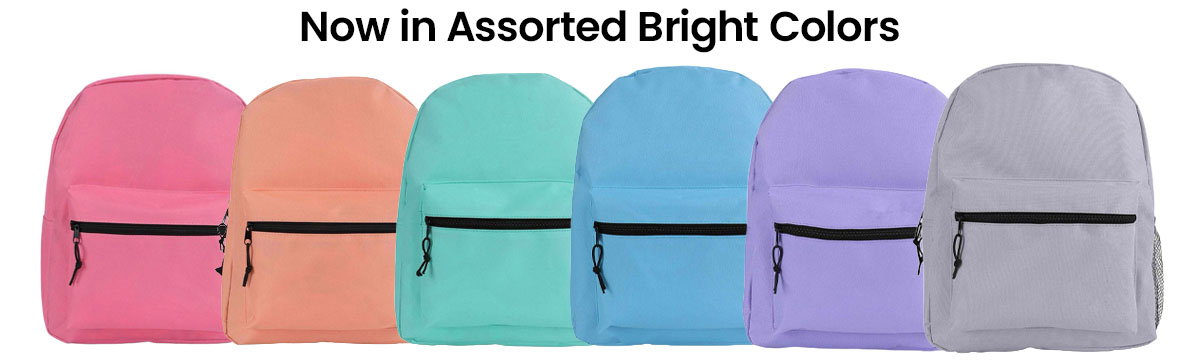 Now in assorted bright colors.