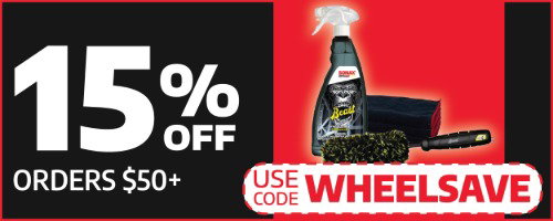Or 15% Off All Other Orders Over $50 With Code: WHEELSAVE