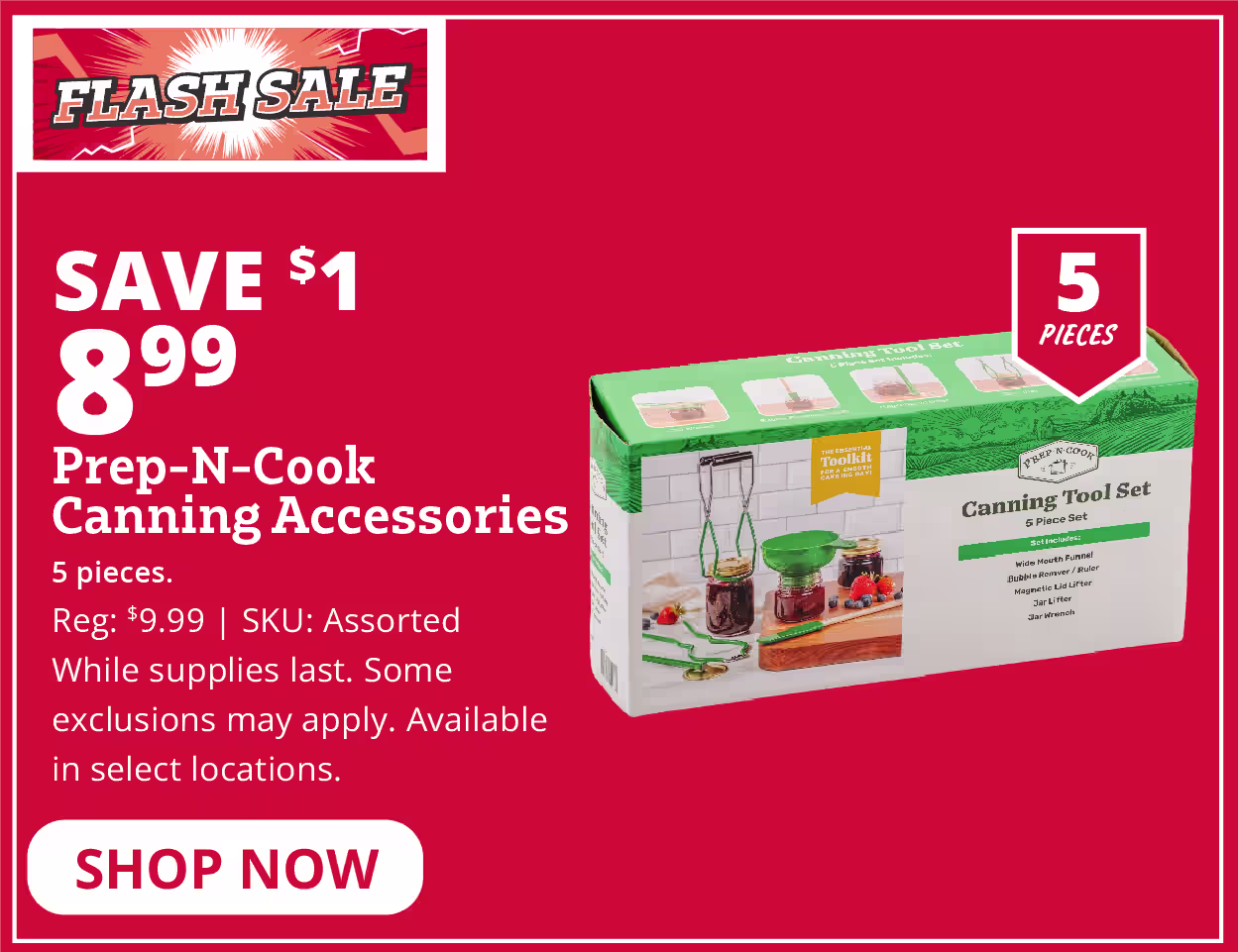 Prep-N-Cook Canning Accessories