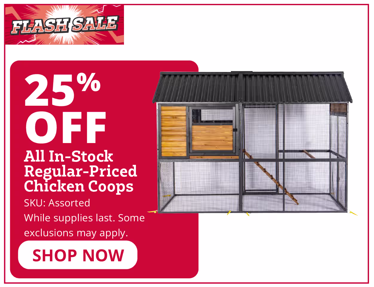 All In-Stock Regular Priced Chicken Coops
