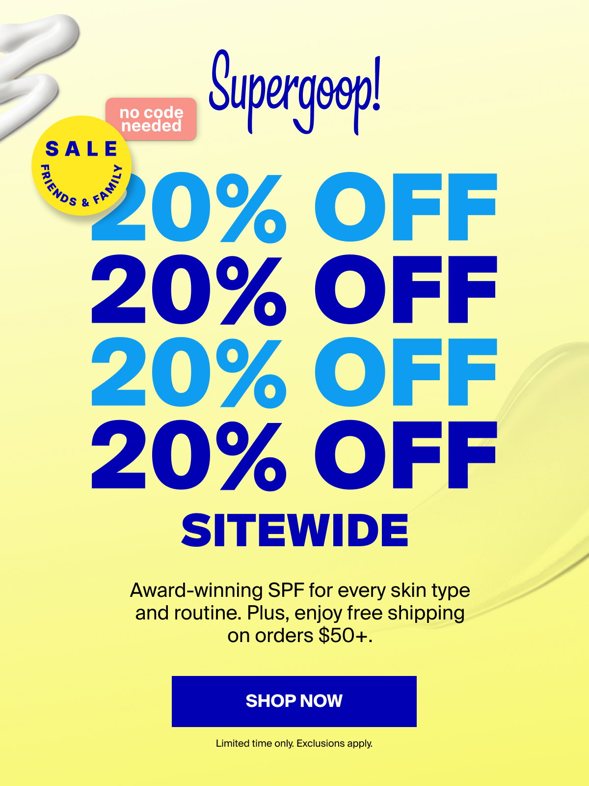 20% OFF Sitewide