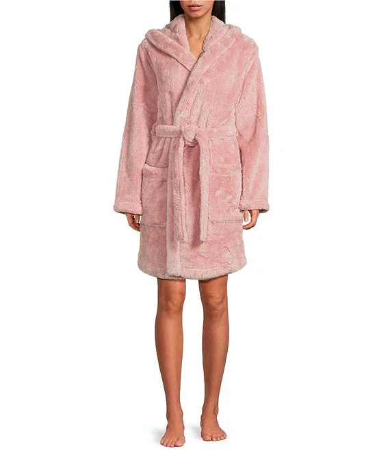 UGG Aarti Plush Hooded Cozy Sherpa Robe