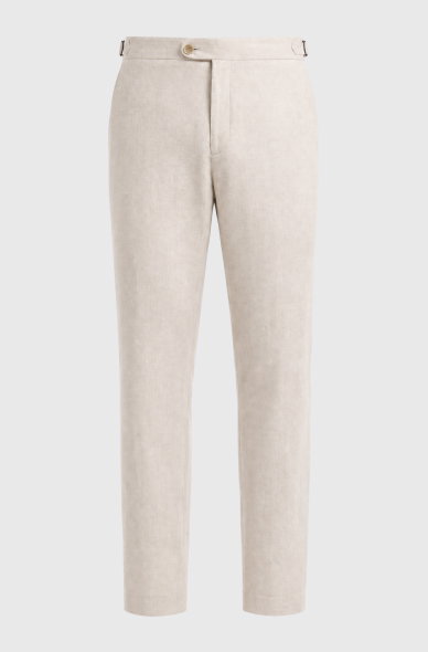 Elias Linen Cotton Regular Side Adjuster Pant