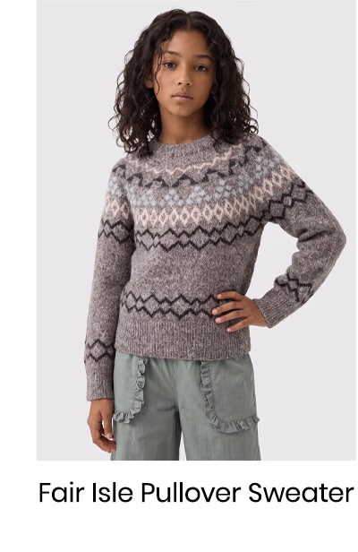 Fair Isle Pullover Sweater