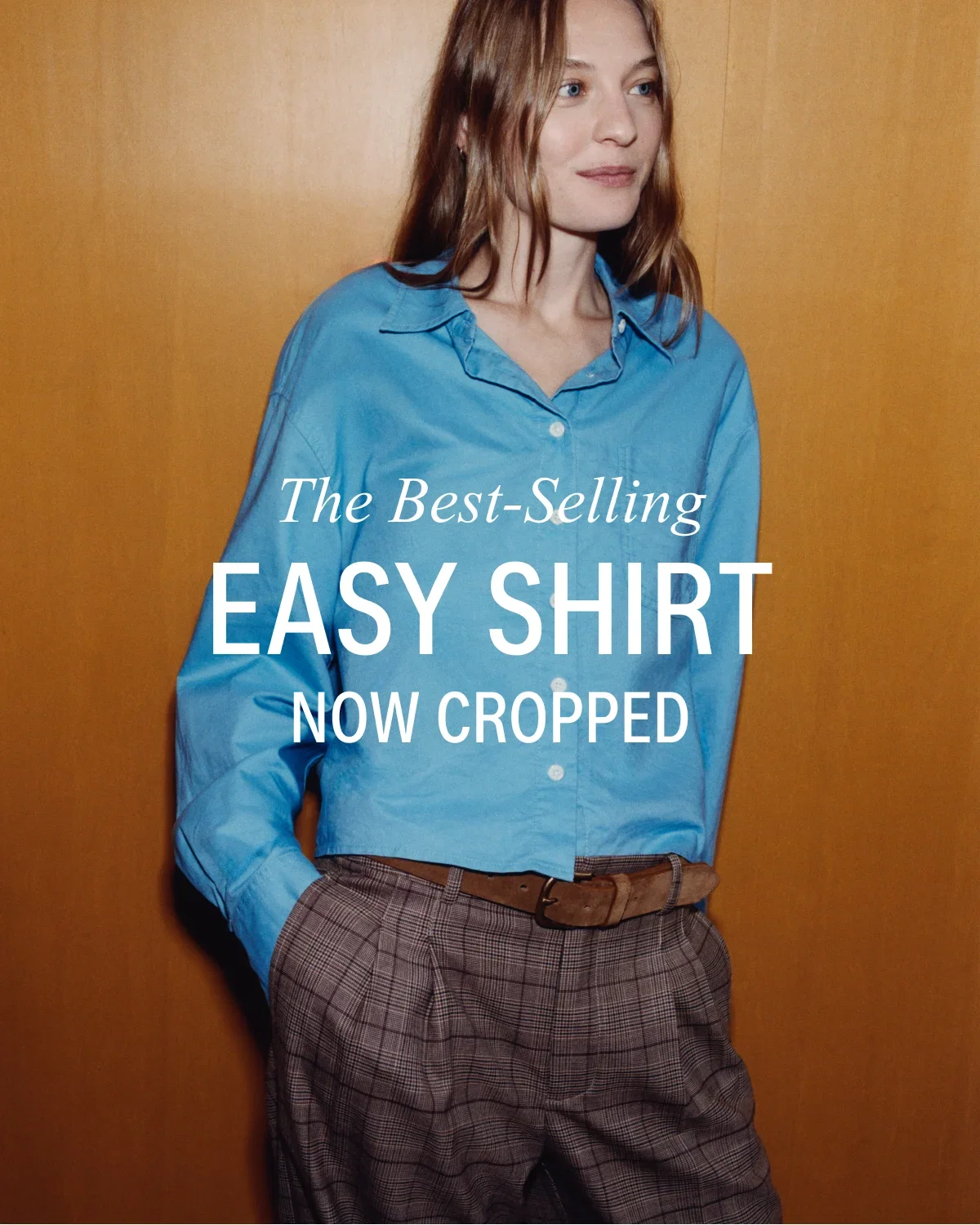 The Best-Selling Easy Shirt Now Cropped.