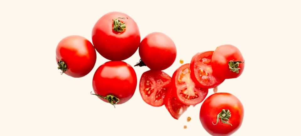 Tomatoes, corn, stone fruit and salad fixings