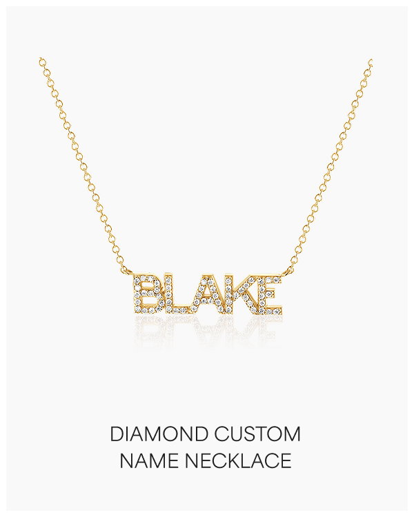 Diamond Custom Name Necklace