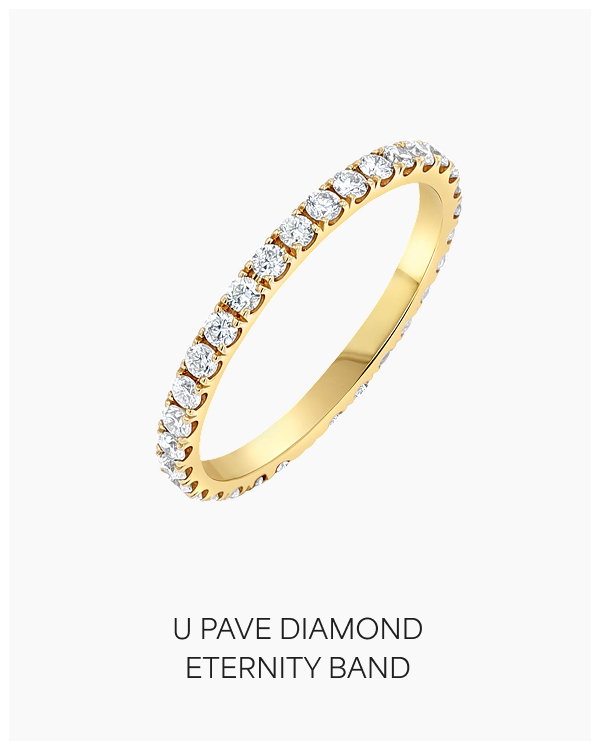 U Pave Diamond Eternity Band