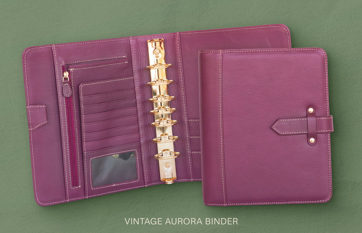 Vintage Aurora Binder.