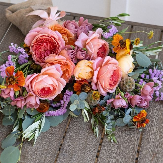 Garden rose bouquet - Belle of the Fall - $129 - Order now for next day delivery.