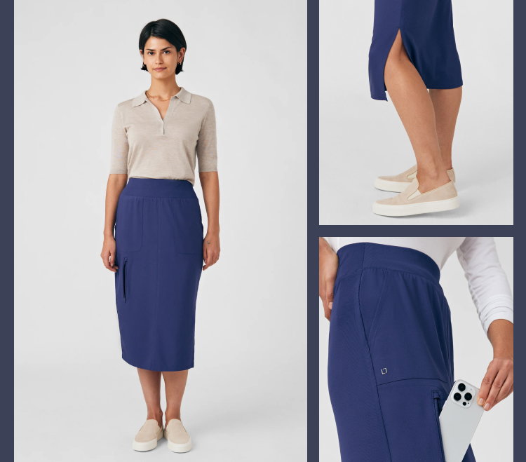 3-Pocket High Waisted Skirt