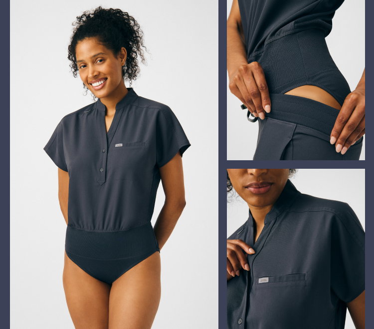 1-Pocket Snap-Closure Tummy Control Bodysuit