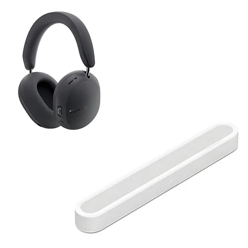 Sonos Beam Ultra Soundbar and Ace Ultra Wireless Over-Ear Noise-Canceling Headphones