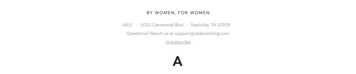 ABLE information. Unsubscribe link.