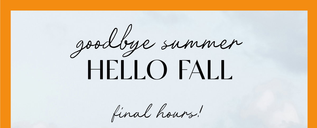 Hello fall