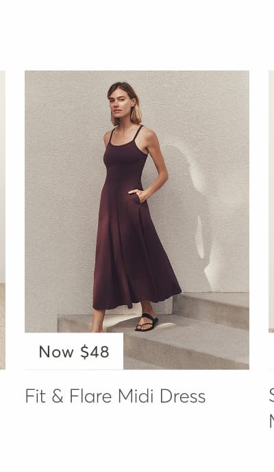 Fit & Flare Midi Dress