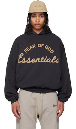 Black Training 90s Hoodie - Fear of God ESSENTIALS