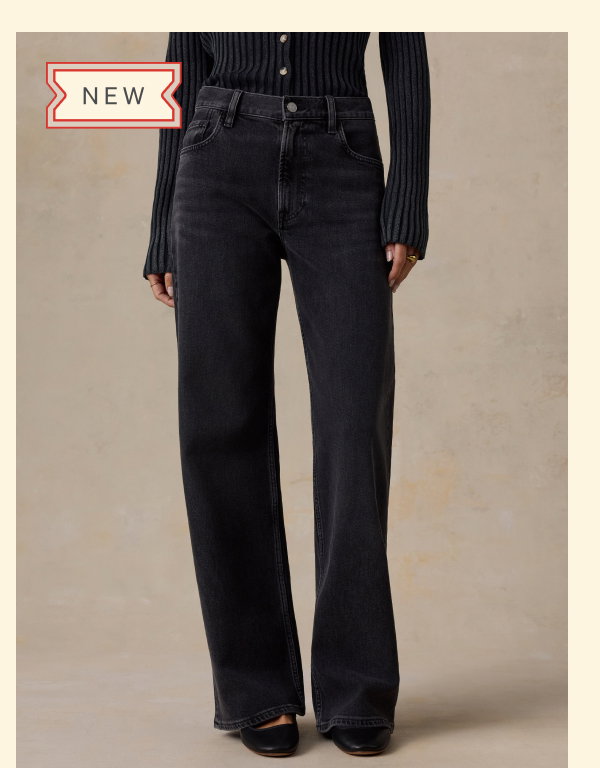 Regenerative Cotton Denim Wide Leg