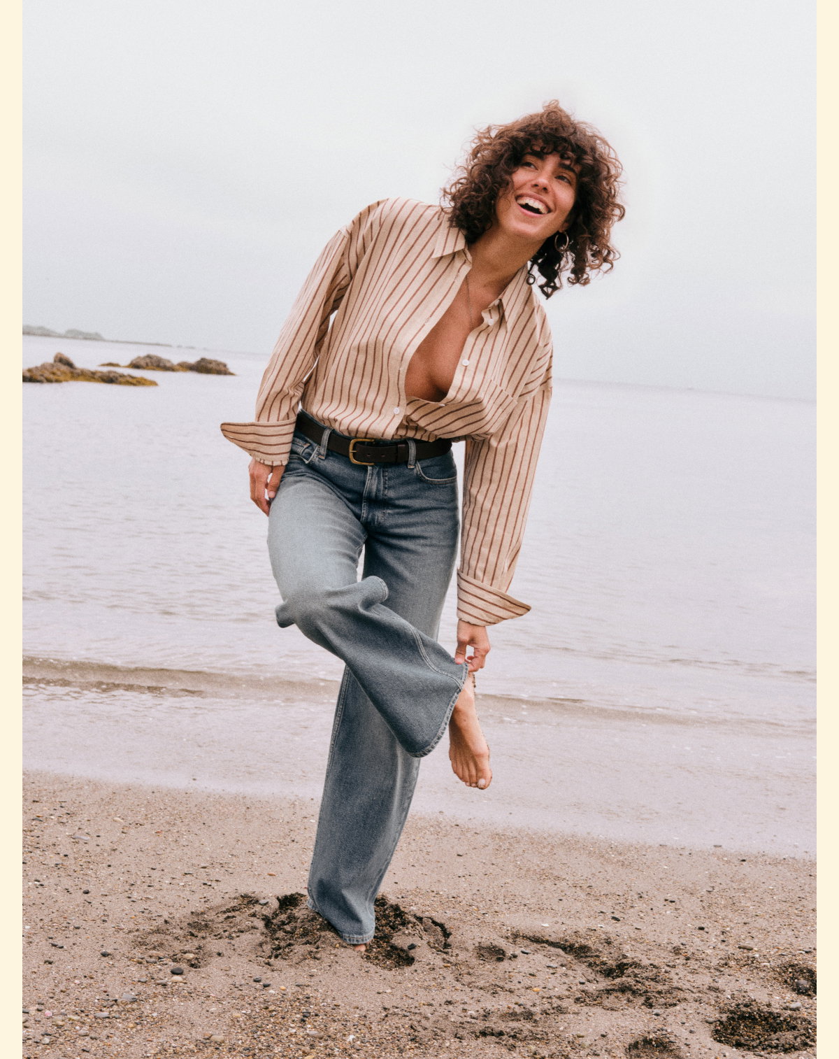 Regenerative Cotton Denim Wide Leg