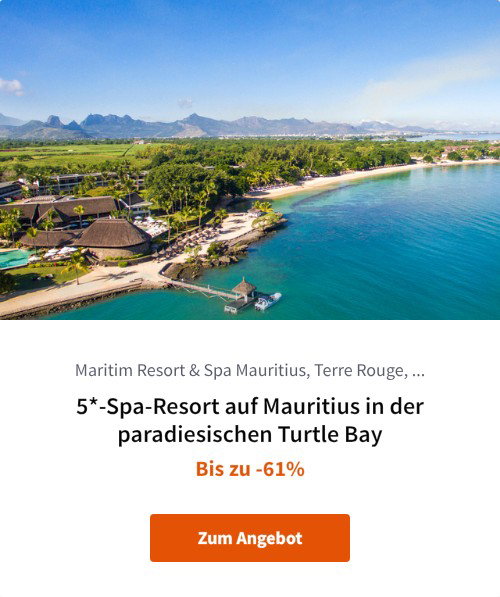 5*-Spa-Resort auf Mauritius in der paradiesischen Turtle Bay