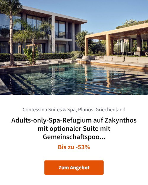 Adults-only-Spa-Refugium auf Zakynthos mit optionaler Suite mit Gemeinschaftspool