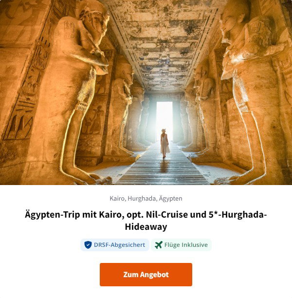 Ägypten-Trip mit Kairo, opt. Nil-Cruise und 5*-Hurghada-Hideaway