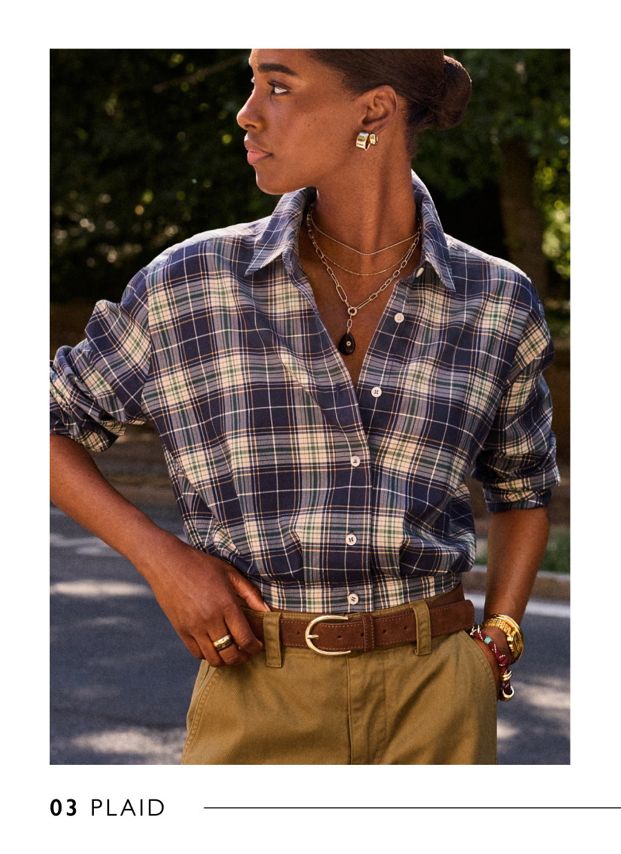 03 Image of woman looking stylish in Plaid
