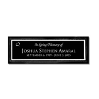 Aluminum Bench Plaque