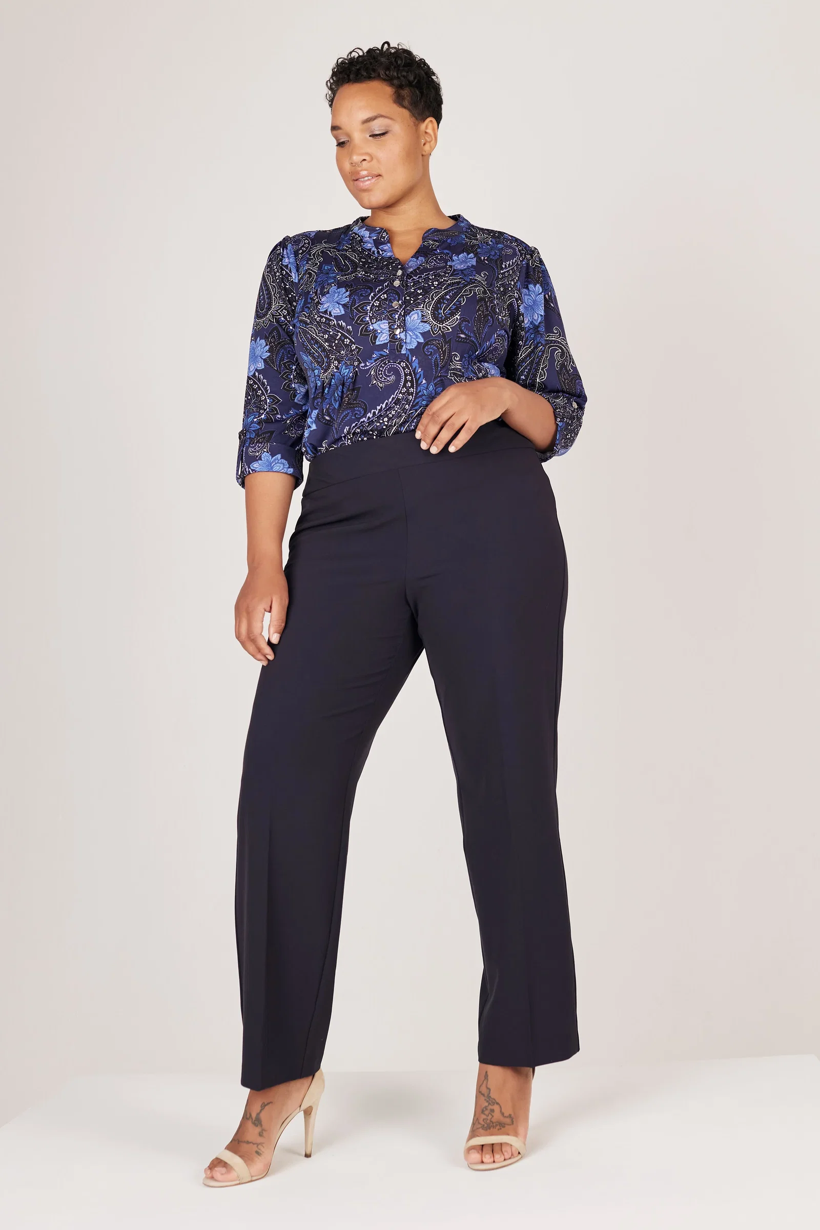 Image of Roz & Ali™ Secret Agent Tummy Control Classic Pants - Plus - Tall Length